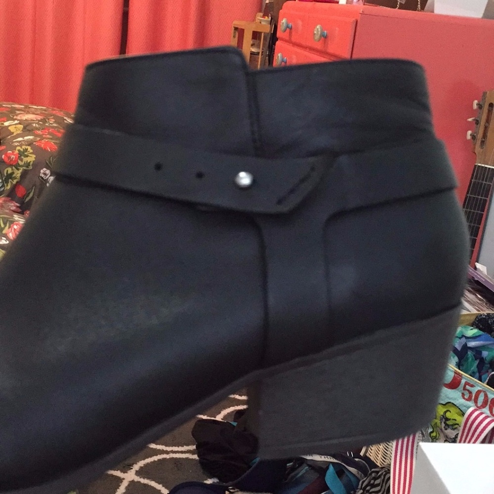 Clarks Black Leather Booties
